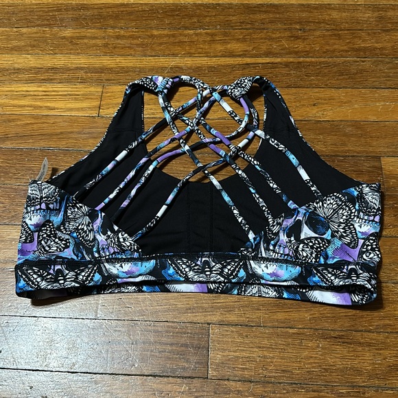 Constantly Varied Gear CVG “Lavender Metamorphosis” Butterfly Back Bra, Lg - Picture 3 of 4